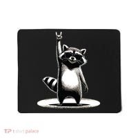 Retro Raccoon Rock Music Gift Funny Raccoon Mousepad thumb 0