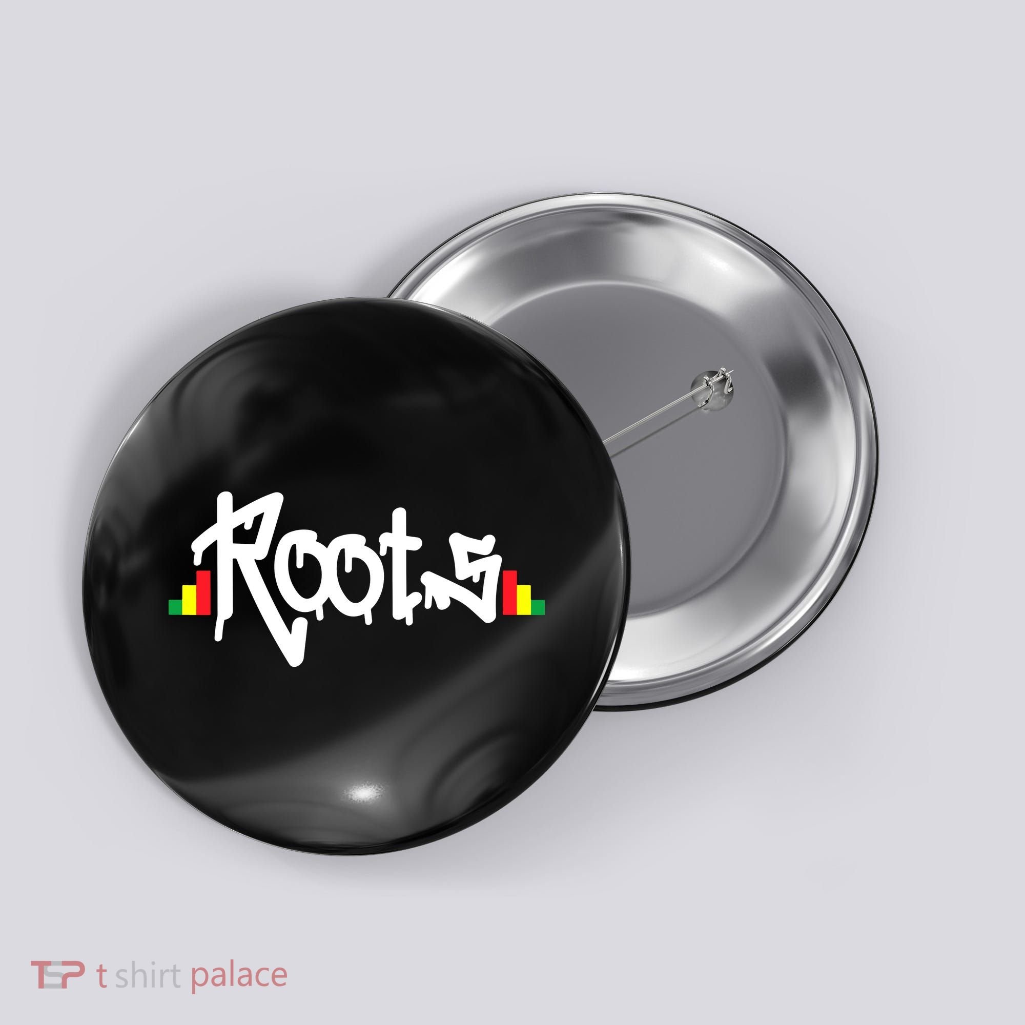 Reggae Roots Rasta Rastafari Grafitti Hip Hop Dub DnB Jungle Button
