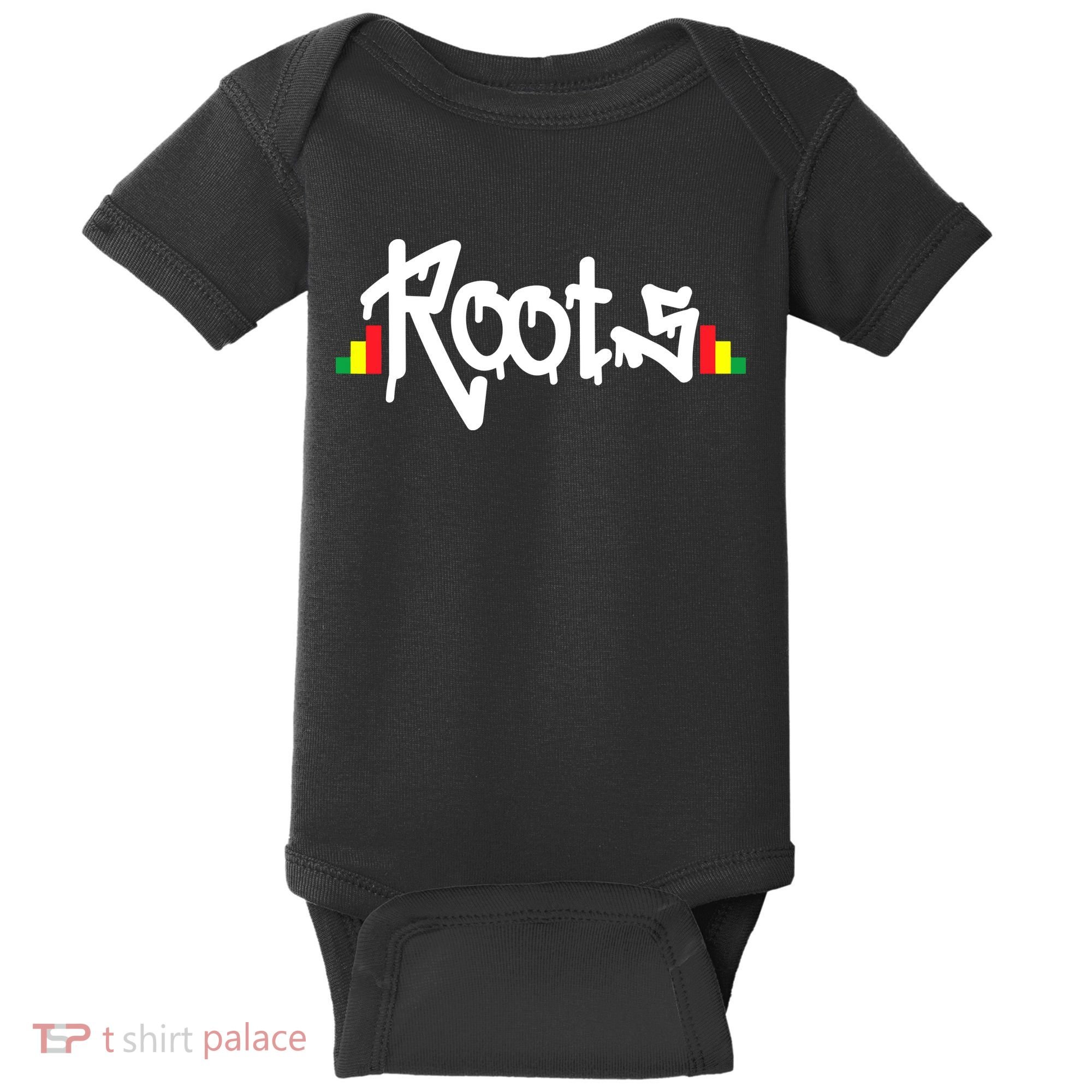 Reggae Roots Rasta Rastafari Grafitti Hip Hop Dub DnB Jungle Baby Bodysuit