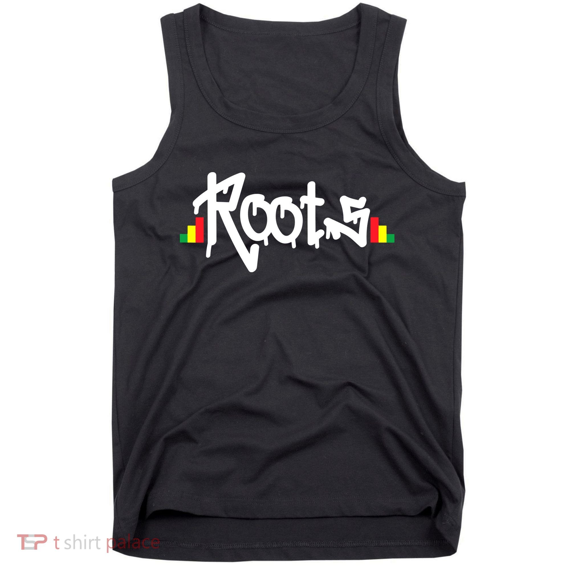 Reggae Roots Rasta Rastafari Grafitti Hip Hop Dub DnB Jungle Tank Top