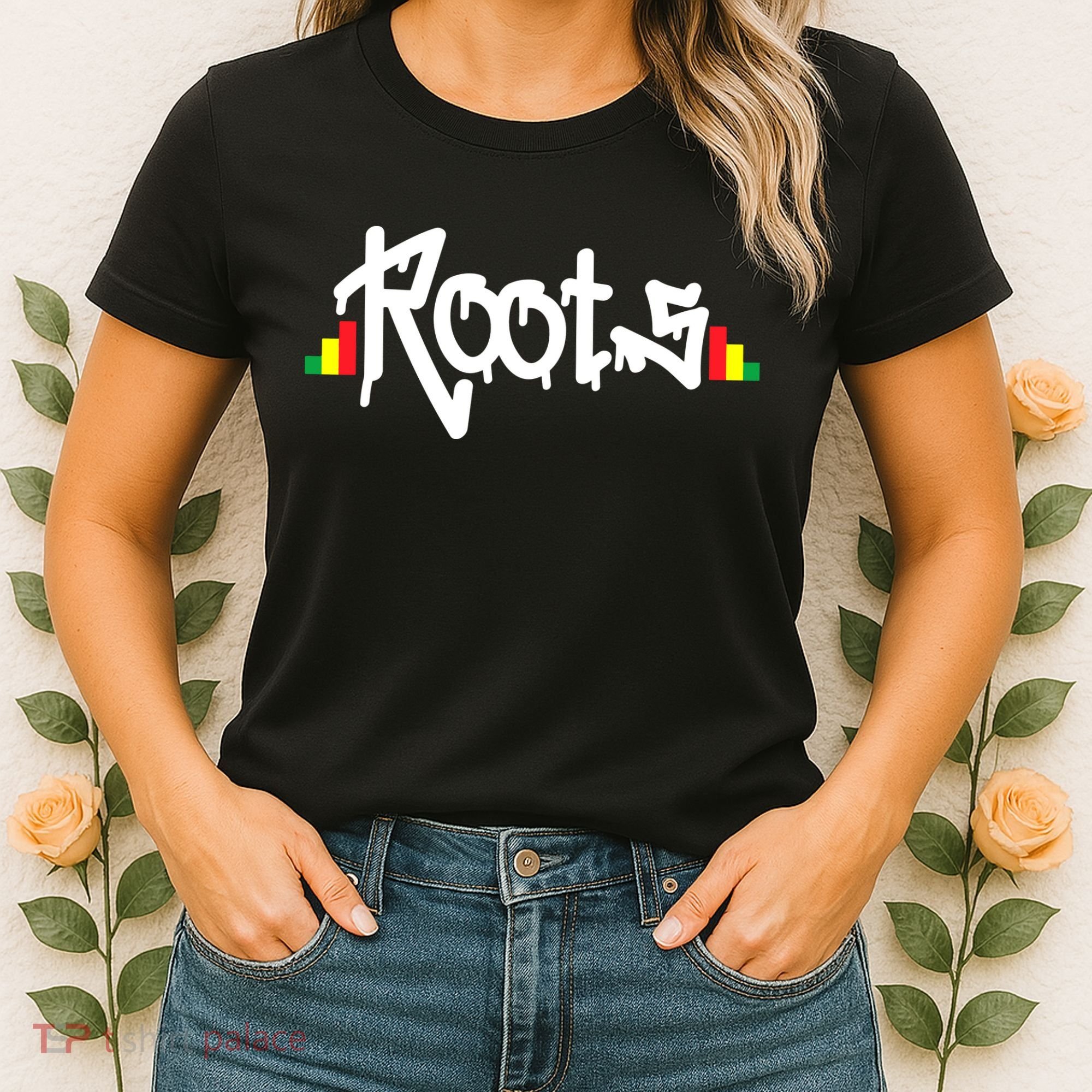 Reggae Roots Rasta Rastafari Grafitti Hip Hop Dub DnB Jungle Women's T-Shirt