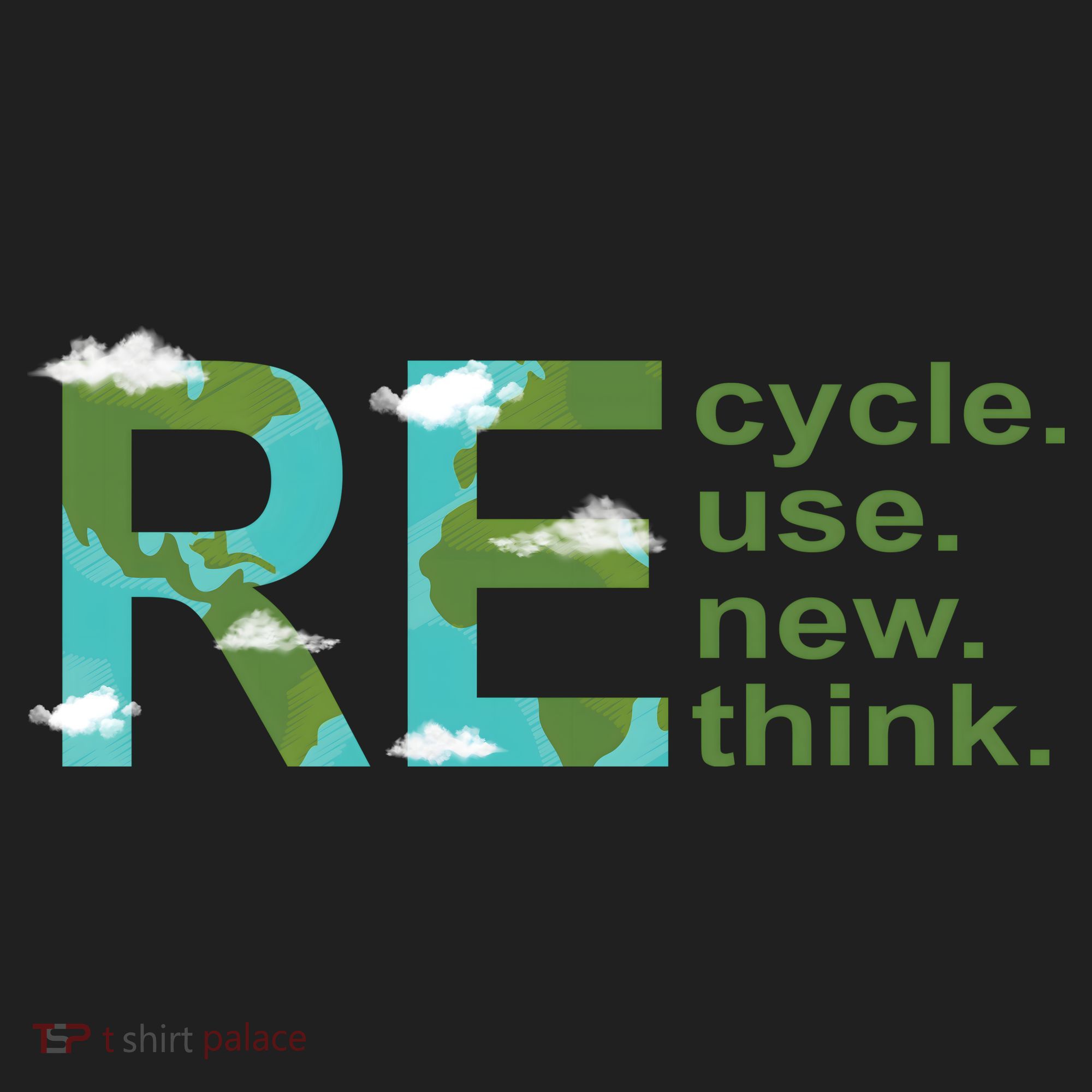 Recycle Reuse Renew Rethink Earth Day Women's Sweatshirt