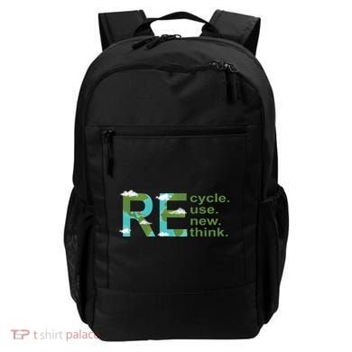 Recycle Reuse Renew Rethink Earth Day Backpack