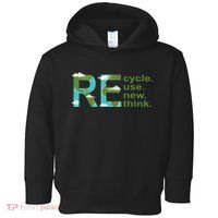 Recycle Reuse Renew Rethink Earth Day Toddler Hoodie thumb 0