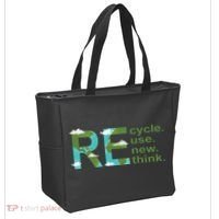 Recycle Reuse Renew Rethink Earth Day Tote Bag thumb 2