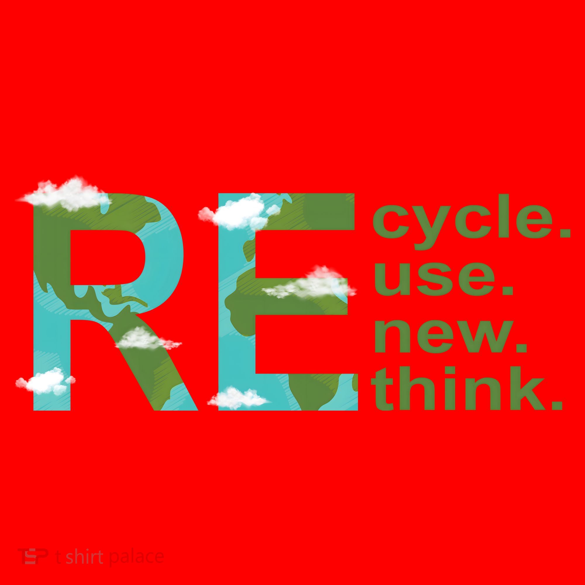 Recycle Reuse Renew Rethink Earth Day Santa Hat