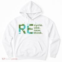 Recycle Reuse Renew Rethink Earth Day Hoodie thumb 0
