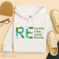 Recycle Reuse Renew Rethink Earth Day Hoodie thumb 4