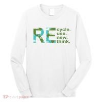 Recycle Reuse Renew Rethink Earth Day Long Sleeve Shirt thumb 0