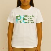 Recycle Reuse Renew Rethink Earth Day T-Shirt thumb 4