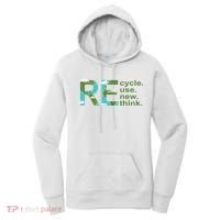 Recycle Reuse Renew Rethink Earth Day Women's Hoodie thumb 0