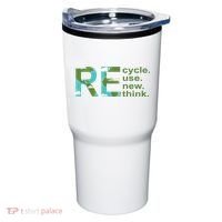 Recycle Reuse Renew Rethink Earth Day Tumbler thumb 0