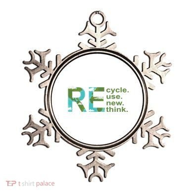 Recycle Reuse Renew Rethink Earth Day Ornament