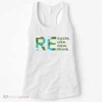 Recycle Reuse Renew Rethink Earth Day Women's Tank Top thumb 0