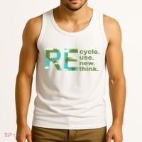 Recycle Reuse Renew Rethink Earth Day Tank Top thumb 3