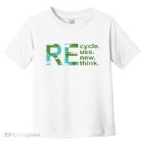 Recycle Reuse Renew Rethink Earth Day Toddler T-Shirt thumb 0