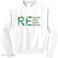 Recycle Reuse Renew Rethink Earth Day Kids Sweatshirt thumb 0