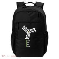 Recycle Reuse Renew Rethink Wind Turbine Wind Enerergy Gift Backpack thumb 0