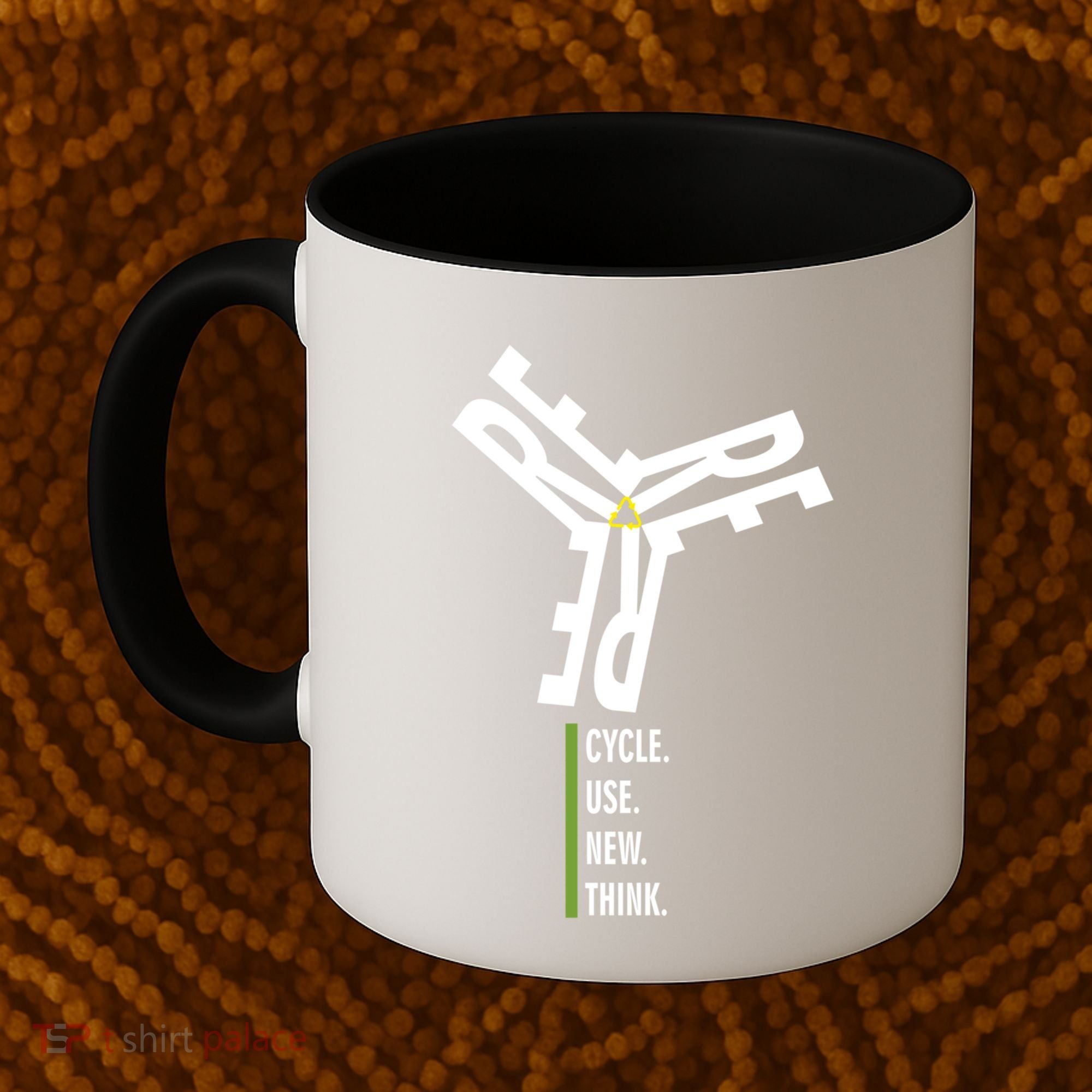 Recycle Reuse Renew Rethink Wind Turbine Wind Enerergy Gift Coffee Mug