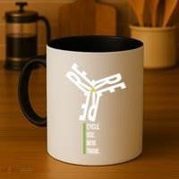 Recycle Reuse Renew Rethink Wind Turbine Wind Enerergy Gift Coffee Mug thumb 4