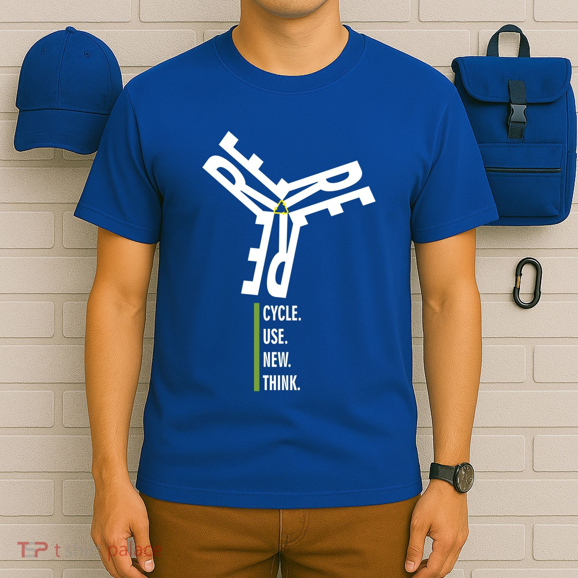 Recycle Reuse Renew Rethink Wind Turbine Wind Enerergy Gift T-Shirt