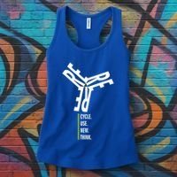 Recycle Reuse Renew Rethink Wind Turbine Wind Enerergy Gift Women's Tank Top thumb 3