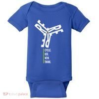Recycle Reuse Renew Rethink Wind Turbine Wind Enerergy Gift Baby Bodysuit thumb 0