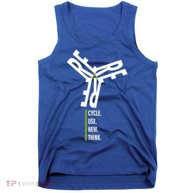 Recycle Reuse Renew Rethink Wind Turbine Wind Enerergy Gift Tank Top