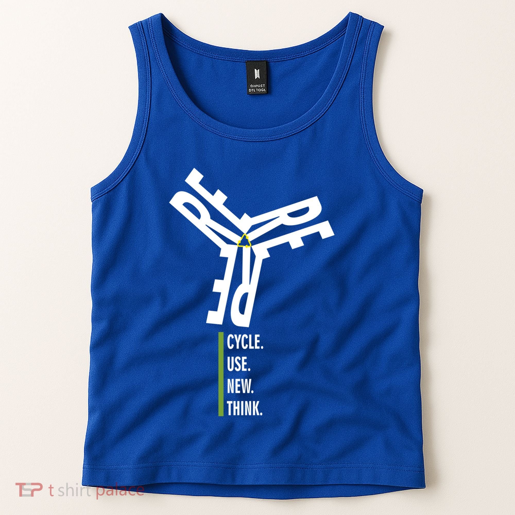 Recycle Reuse Renew Rethink Wind Turbine Wind Enerergy Gift Tank Top