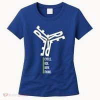 Recycle Reuse Renew Rethink Wind Turbine Wind Enerergy Gift Women's T-Shirt thumb 0
