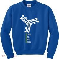 Recycle Reuse Renew Rethink Wind Turbine Wind Enerergy Gift Kids Sweatshirt thumb 0