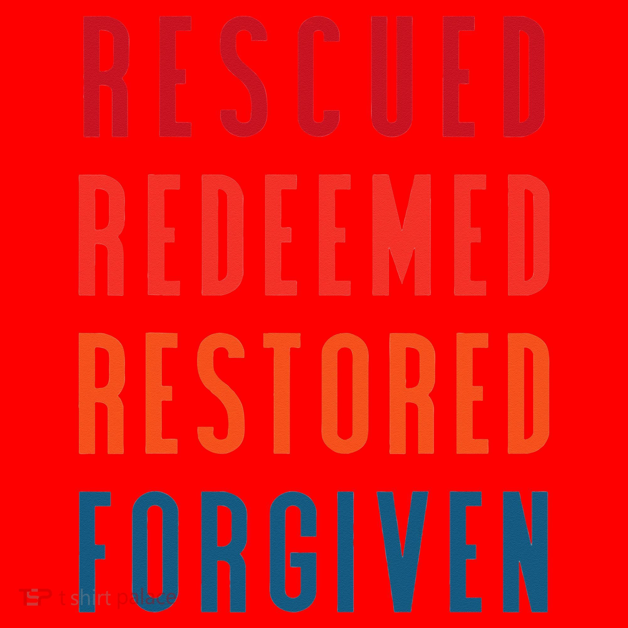 Rescued, Redeemed, Restored, Forgiven Religious Christian Santa Hat