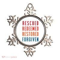 Rescued, Redeemed, Restored, Forgiven Religious Christian Ornament thumb 0