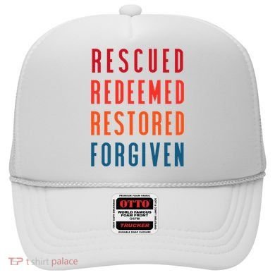 Rescued, Redeemed, Restored, Forgiven Religious Christian Hat