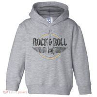 Retro Rock & Roll Guitar Wings Music Concert Band Toddler Hoodie thumb 0