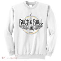 Retro Rock & Roll Guitar Wings Music Concert Band Sweatshirt thumb 0
