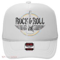 Retro Rock & Roll Guitar Wings Music Concert Band Hat thumb 0