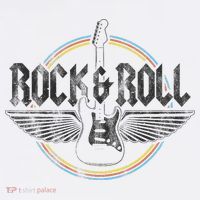 Retro Rock & Roll Guitar Wings Music Concert Band Kids Sweatshirt thumb 2
