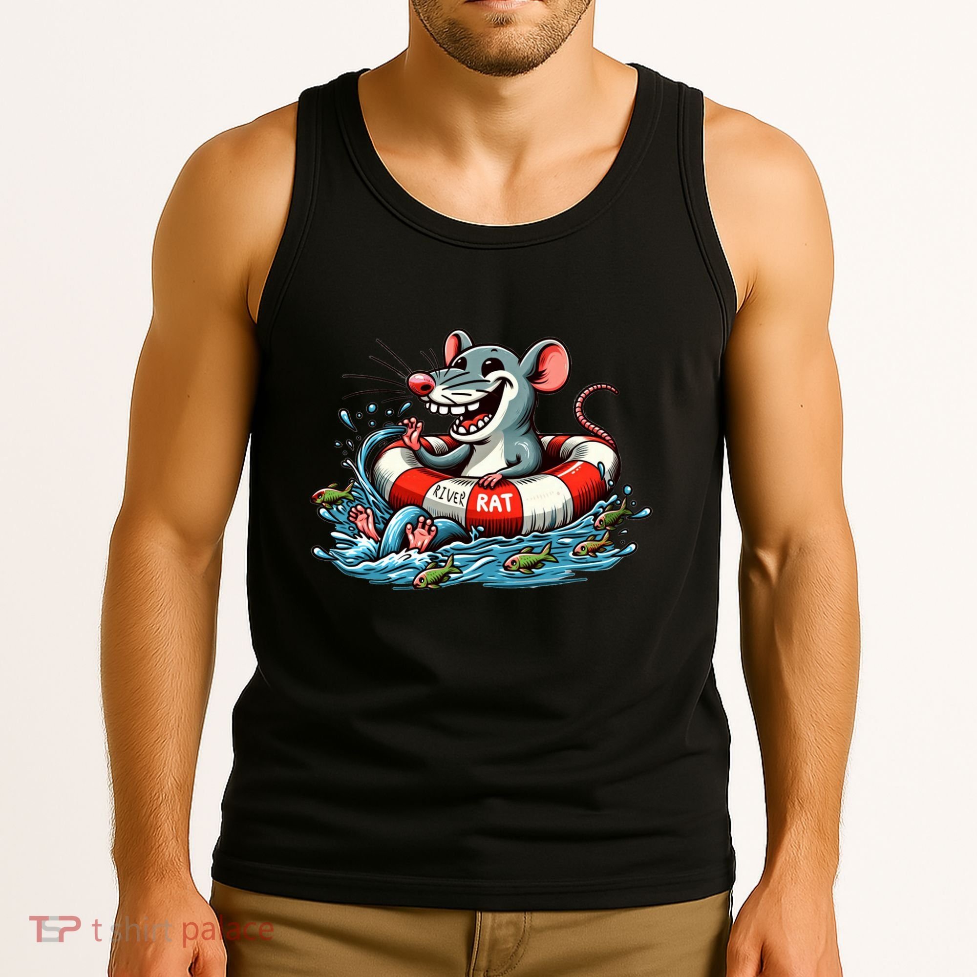 River Rat River Animal Tank Top