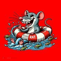 River Rat River Animal Santa Hat thumb 1