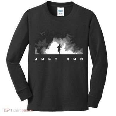 Runner Running Kids Long Sleeve Shirt