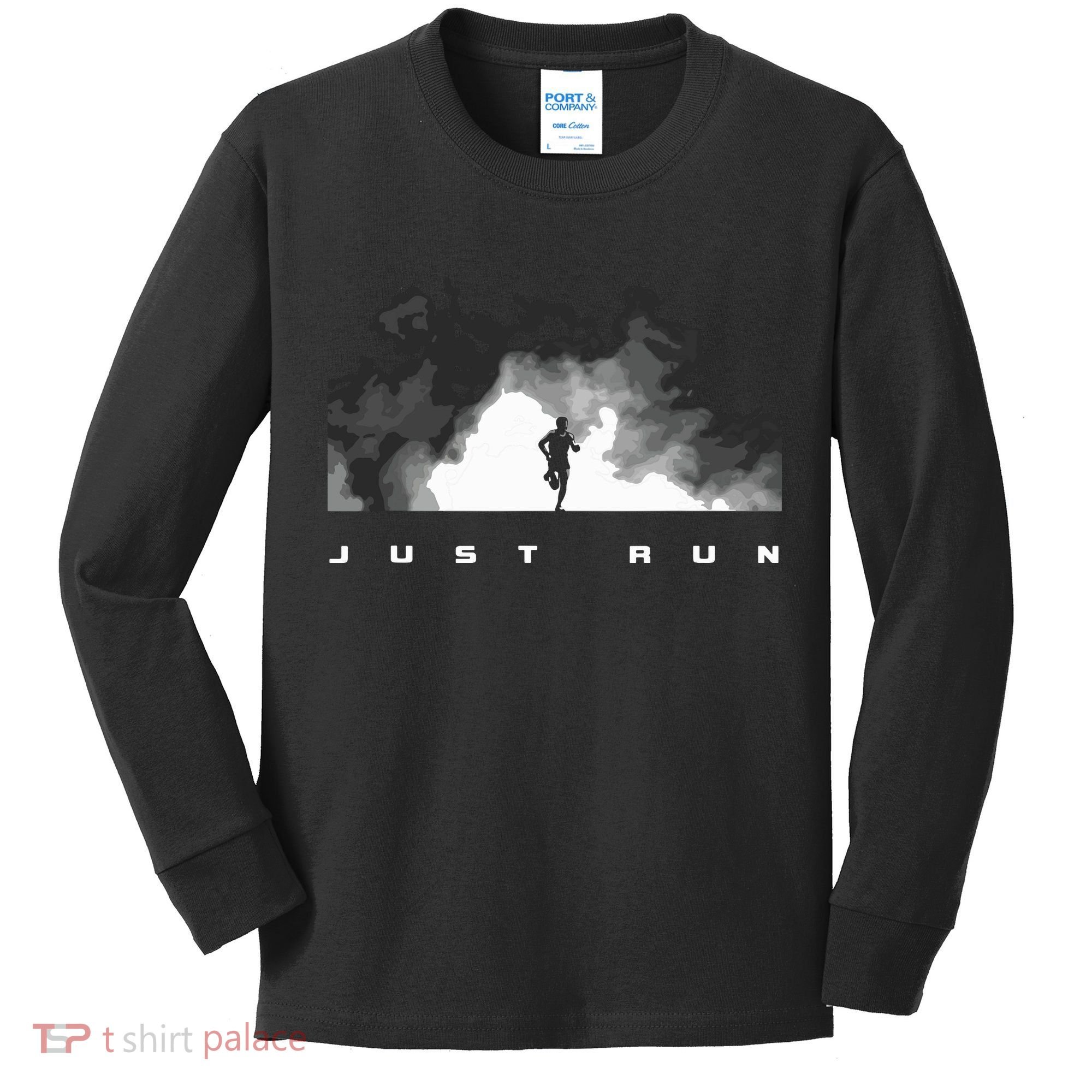 Runner Running Kids Long Sleeve Shirt