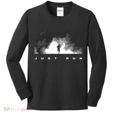 Runner Running Kids Long Sleeve Shirt