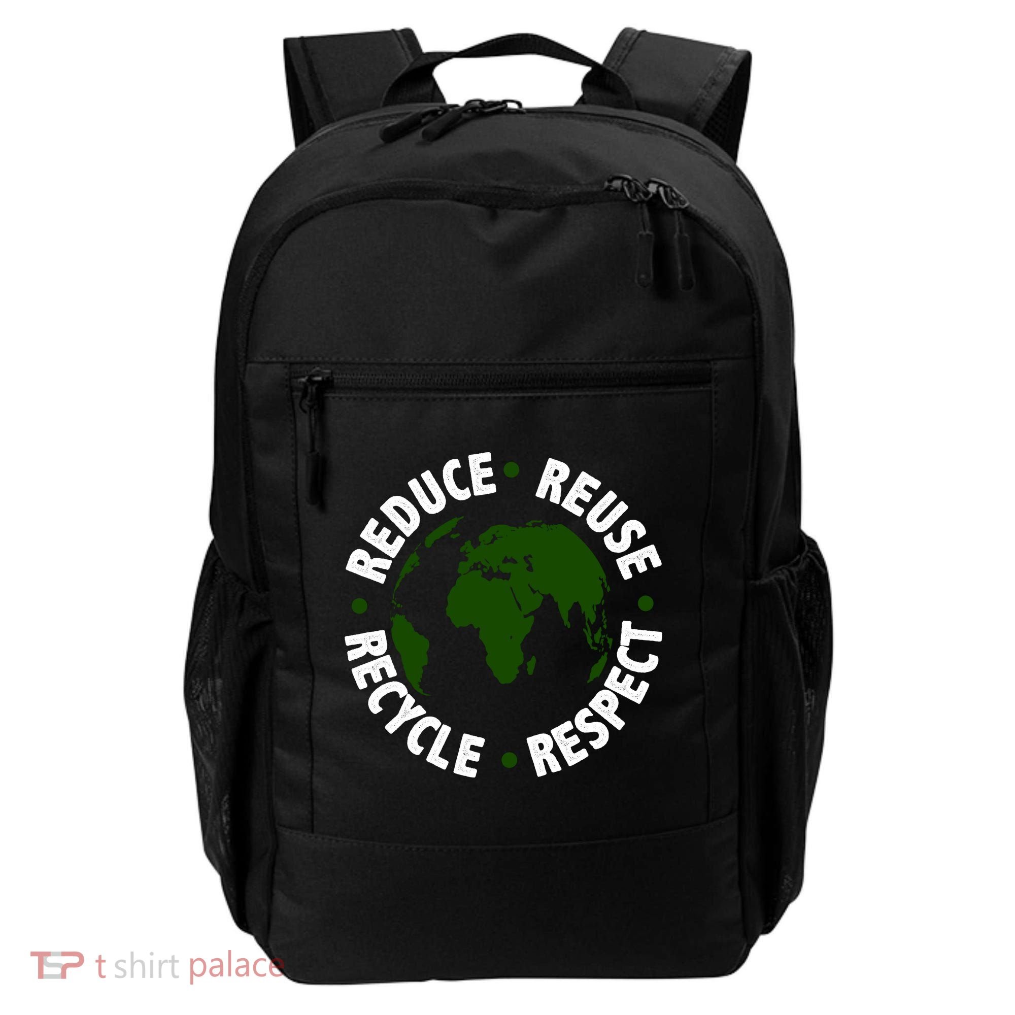 Recycle Reduce Reuse Respect Earth Day Backpack