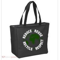 Recycle Reduce Reuse Respect Earth Day Tote Bag thumb 2