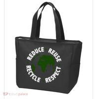 Recycle Reduce Reuse Respect Earth Day Tote Bag thumb 3