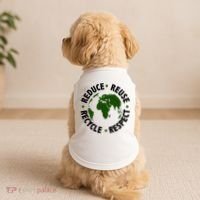 Recycle Reduce Reuse Respect Earth Day Doggie Tank thumb 2
