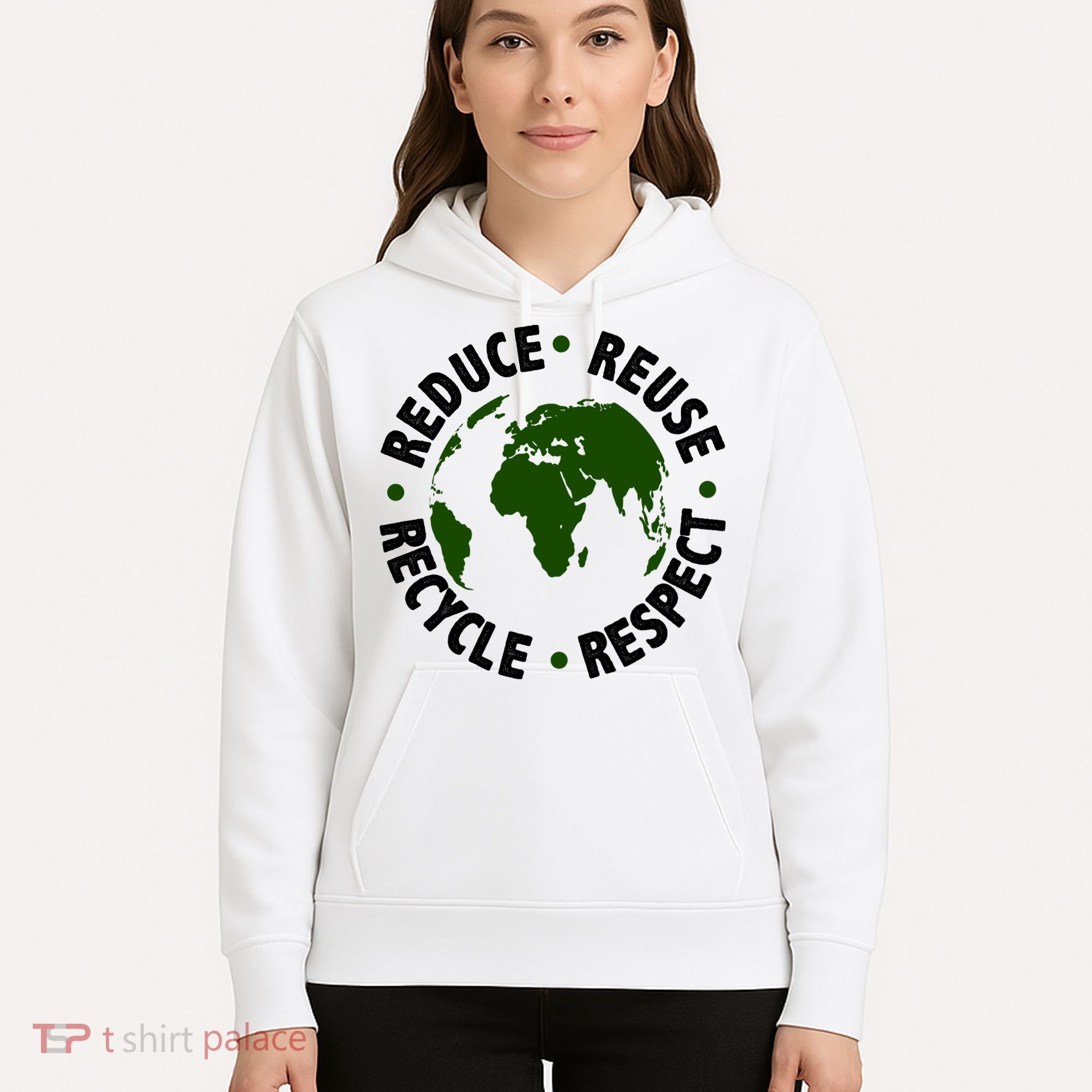 Recycle Reduce Reuse Respect Earth Day Hoodie