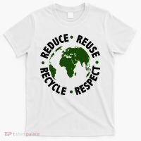 Recycle Reduce Reuse Respect Earth Day T-Shirt thumb 0