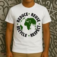 Recycle Reduce Reuse Respect Earth Day T-Shirt thumb 3